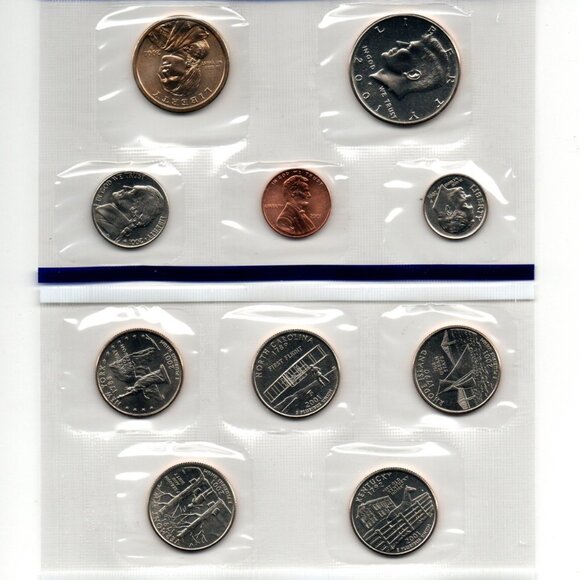2001 P&D Uncirculated Set... 20 Coins... In Original US Mint Packaging - Picture 3 of 3